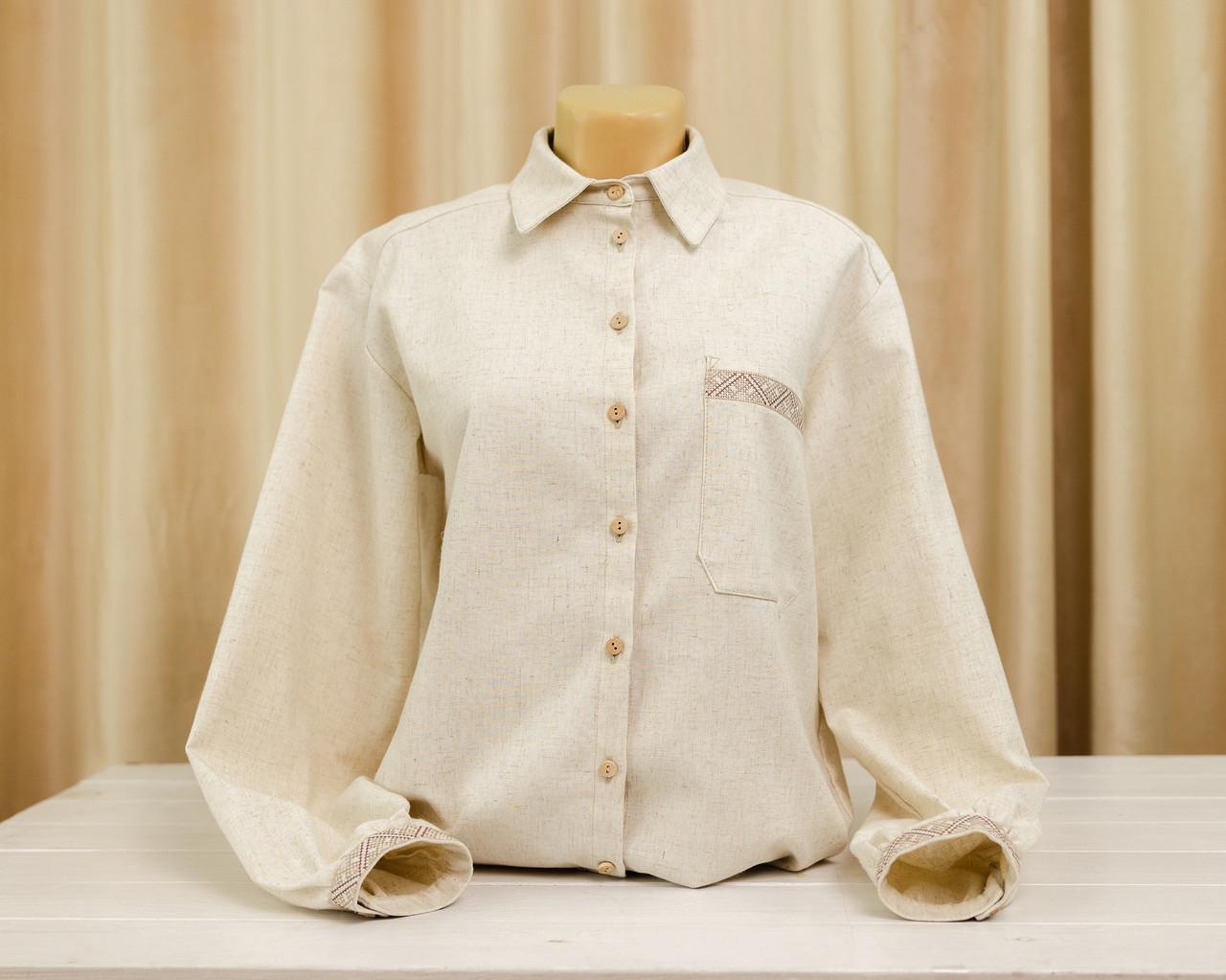 Вышитая рубашка женская Яворина льняная M/L (0002203-M/L) Вышитая рубашка женская Яворина льняная M/L (0002203-M/L)