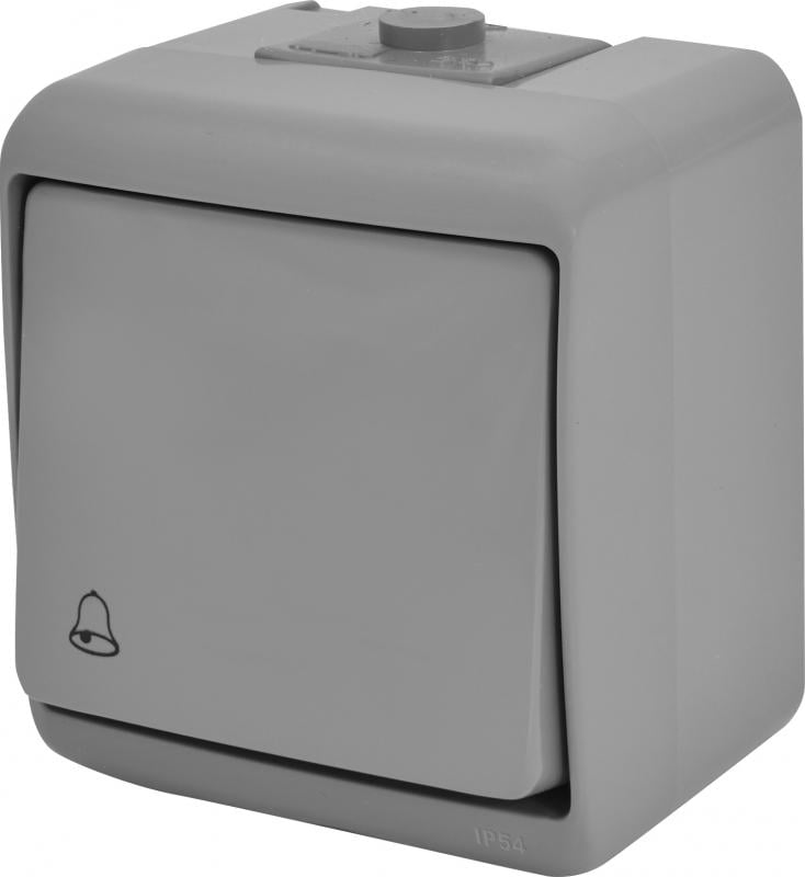 Выключатель ETI VHE-4-SR звоночный наружный IP54 Серый (4668063)