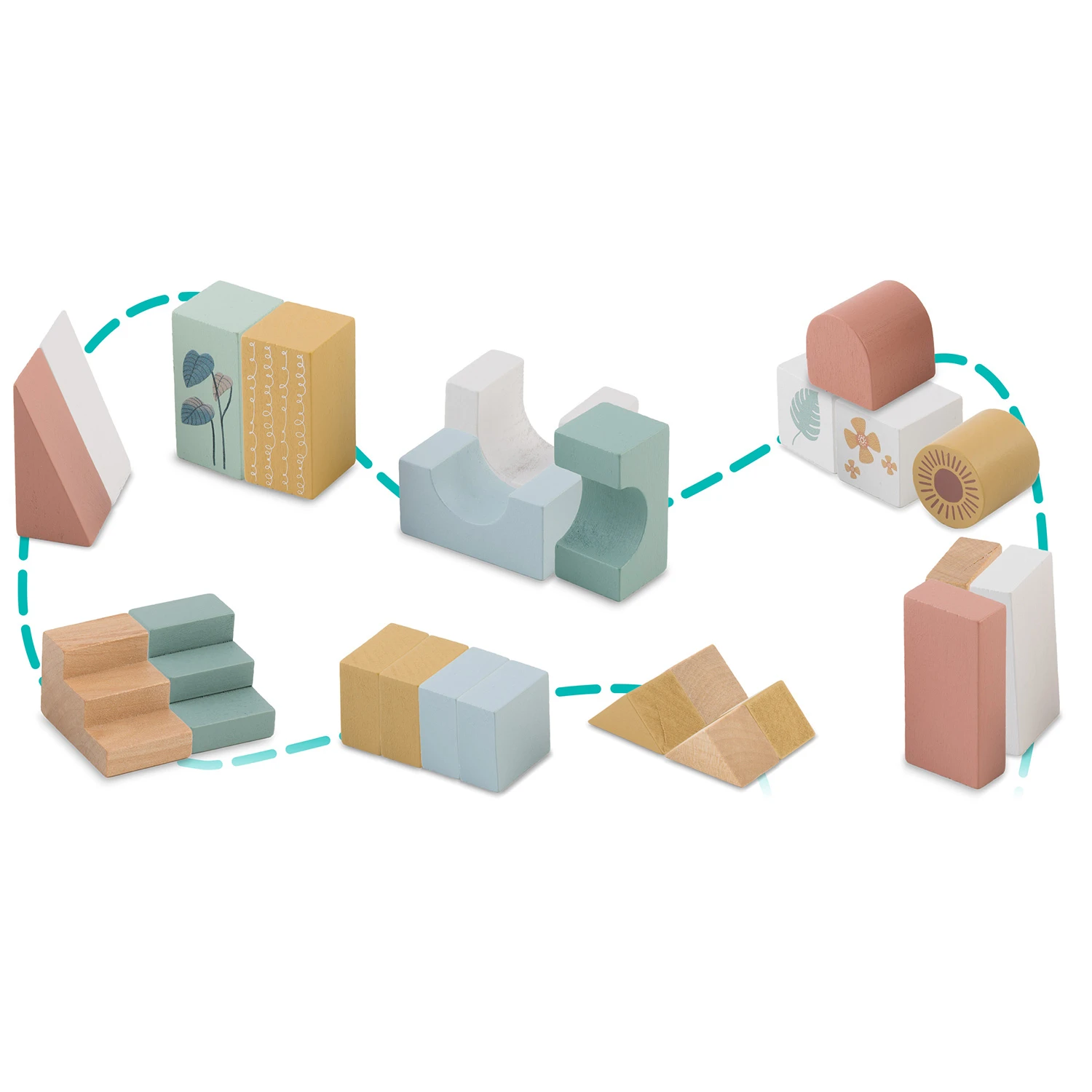 Іграшка-тягачка з блоками NK-853 Nukido дерев’яна (785300) - фото 6 Іграшка-тягачка з блоками NK-853 Nukido дерев’яна (785300) - фото 6
