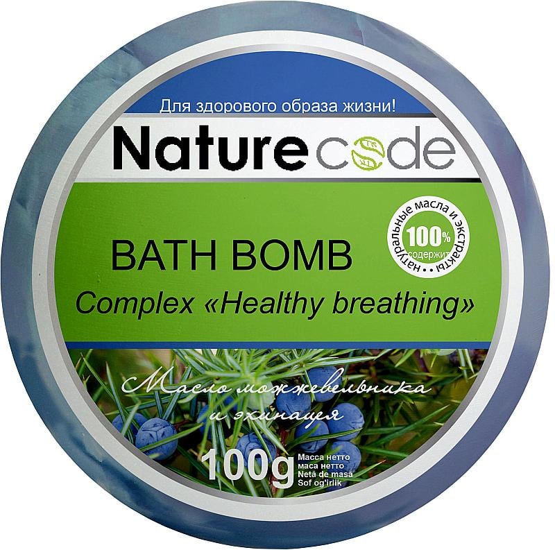 Бомбочка для ванны Nature Code Healthy breathing 100 г