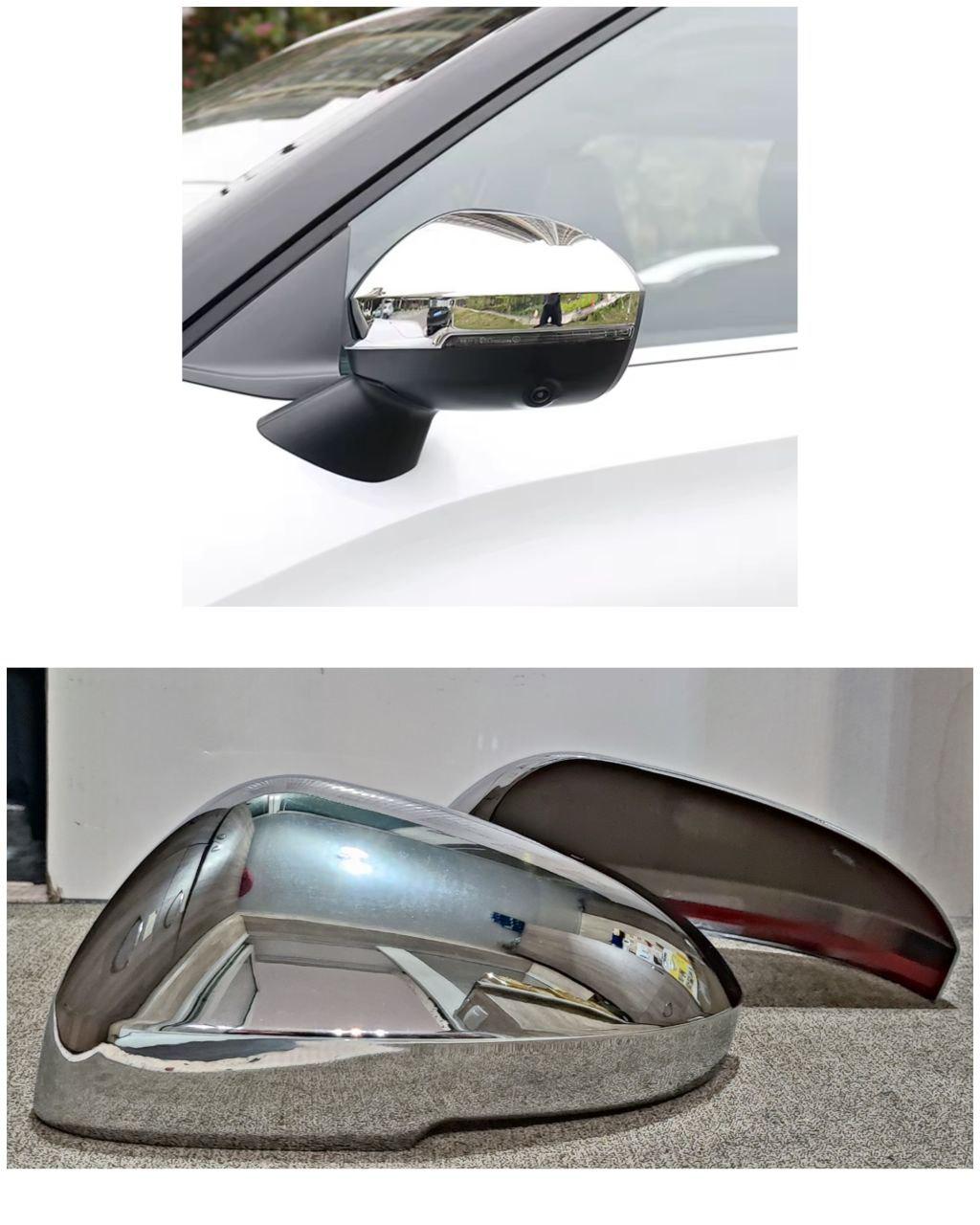 Накладки на зеркала Mitsubishi Outlander 4 2022-2025/Mitsubishi Eclipse Croos/Nissan Xtrail T33 2 шт. Хром (27455816) - фото 2 Накладки на зеркала Mitsubishi Outlander 4 2022-2025/Mitsubishi Eclipse Croos/Nissan Xtrail T33 2 шт. Хром (27455816) - фото 2