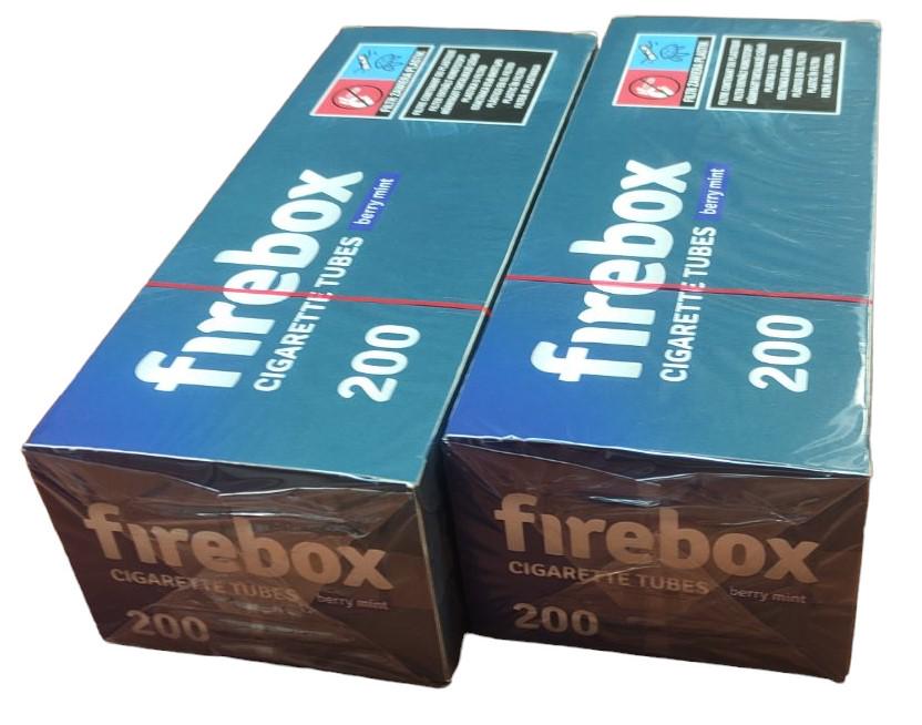 Гільзи для сигарет Firebox Ягода і М'ята 2 пачки по 200 шт.