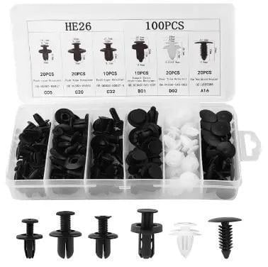 Набір кліпс для салону авто iCar універсальні у кейсі 100 шт. (Е051374)