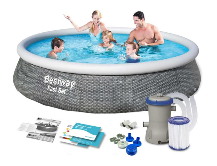 Бассейн надувной Bestway 57376 396x84 см (DM-57376)