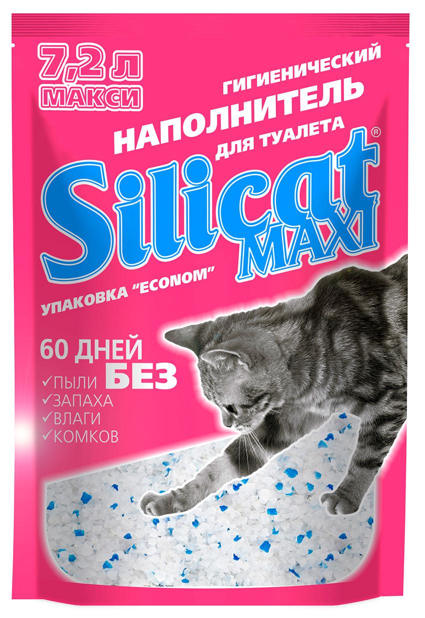 Наповнювач для котячого туалету Silicat Maxi силікагелевий 7,2 л