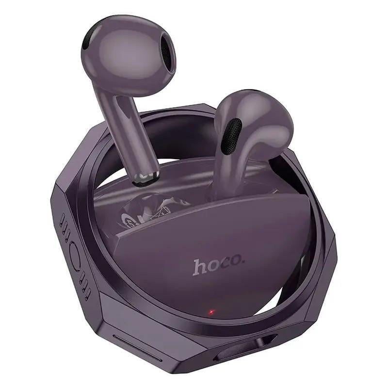Наушники в кейсе Hoco Glory true wireless BT headset EW70 Фиолетовый (609546)