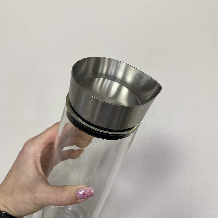 Графин стеклянный Kamille KM-9032 с крышкой из нержавеющей стали 1200 мл (2115528810) - фото 3