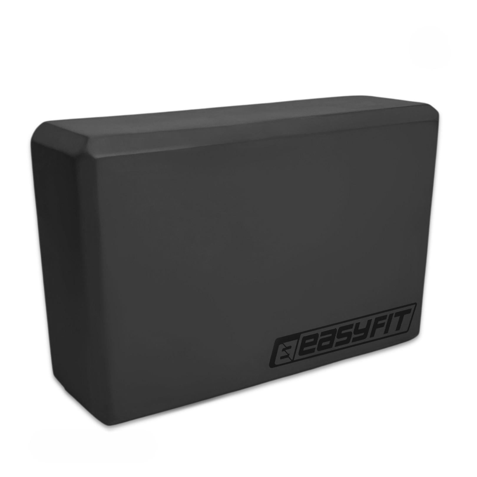 Блок для йоги EasyFit EVA 23х15,5х7,5 см Черный (EF-YB200B)