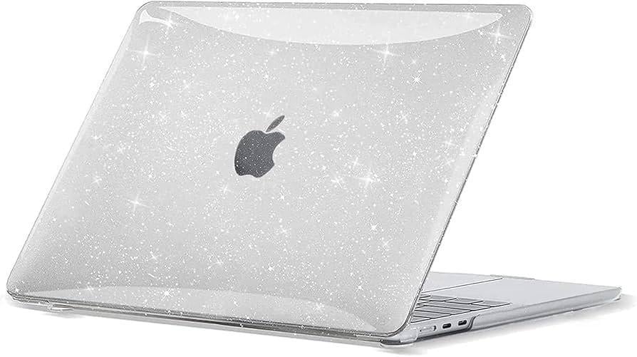 Чохол-накладка захисний Macbook Air 13.6 М2 М3 A2681/A3113 2022-20024 рр. Прозорий з блискітками (23970548)