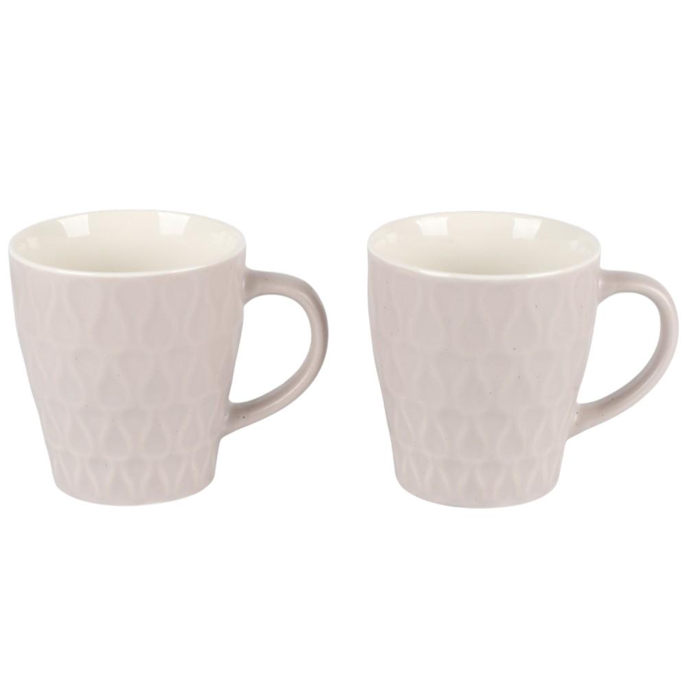 Набір чашок Cubico R37302-2 2 шт. 330 мл Світло-сірий (33087809)