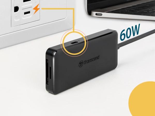 Концентратор Transcend USB Type-C HUB 6 ports microSD/SD Чорний - фото 5