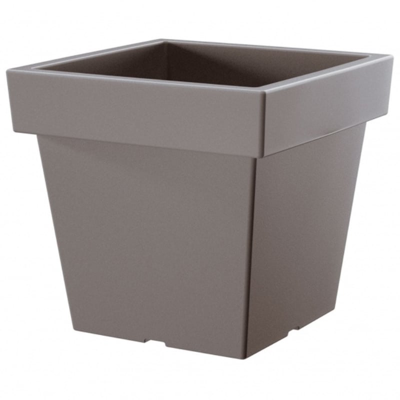 Горщик для квітів Prosperplast Lofly квадратний Н-27 см Сірий (70719-405)