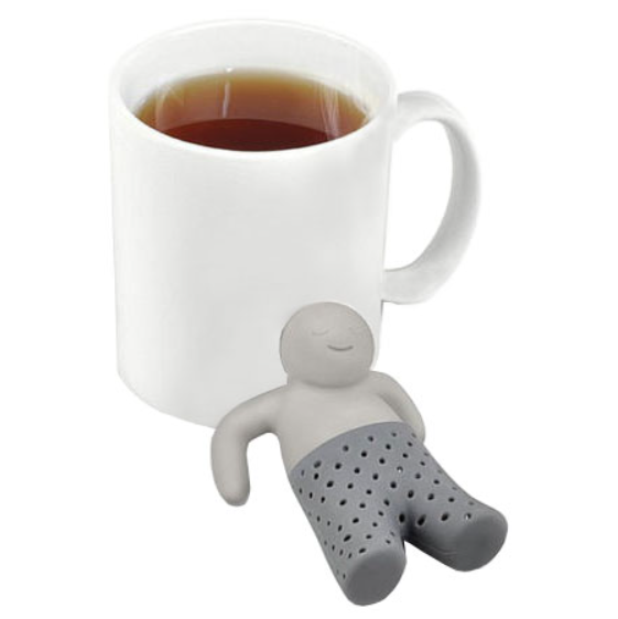 Заварник для чая ситечко Человек пищевой силикон Grey (111050)