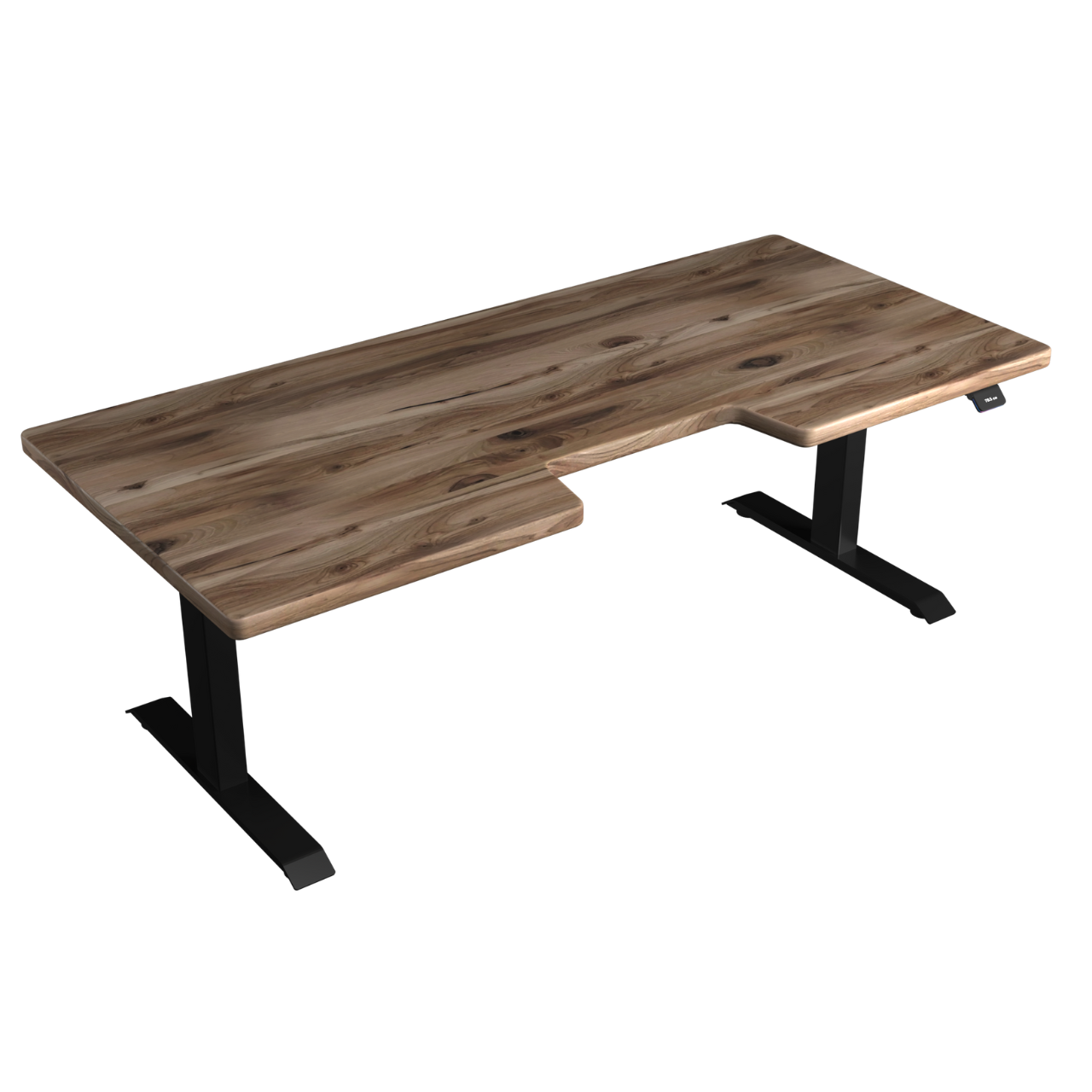 Стол с регулируемой высотой TEHNOTABLE RockSolid столешница из натурального ореха 1800x820x40 мм (005-18-01/025-17-03)
