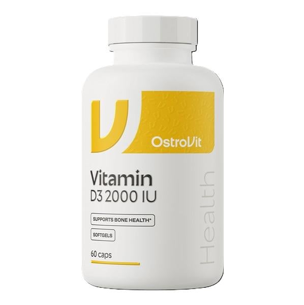 Витамин D для спорта OstroVit Vitamin D3 2000 IU 60 Caps