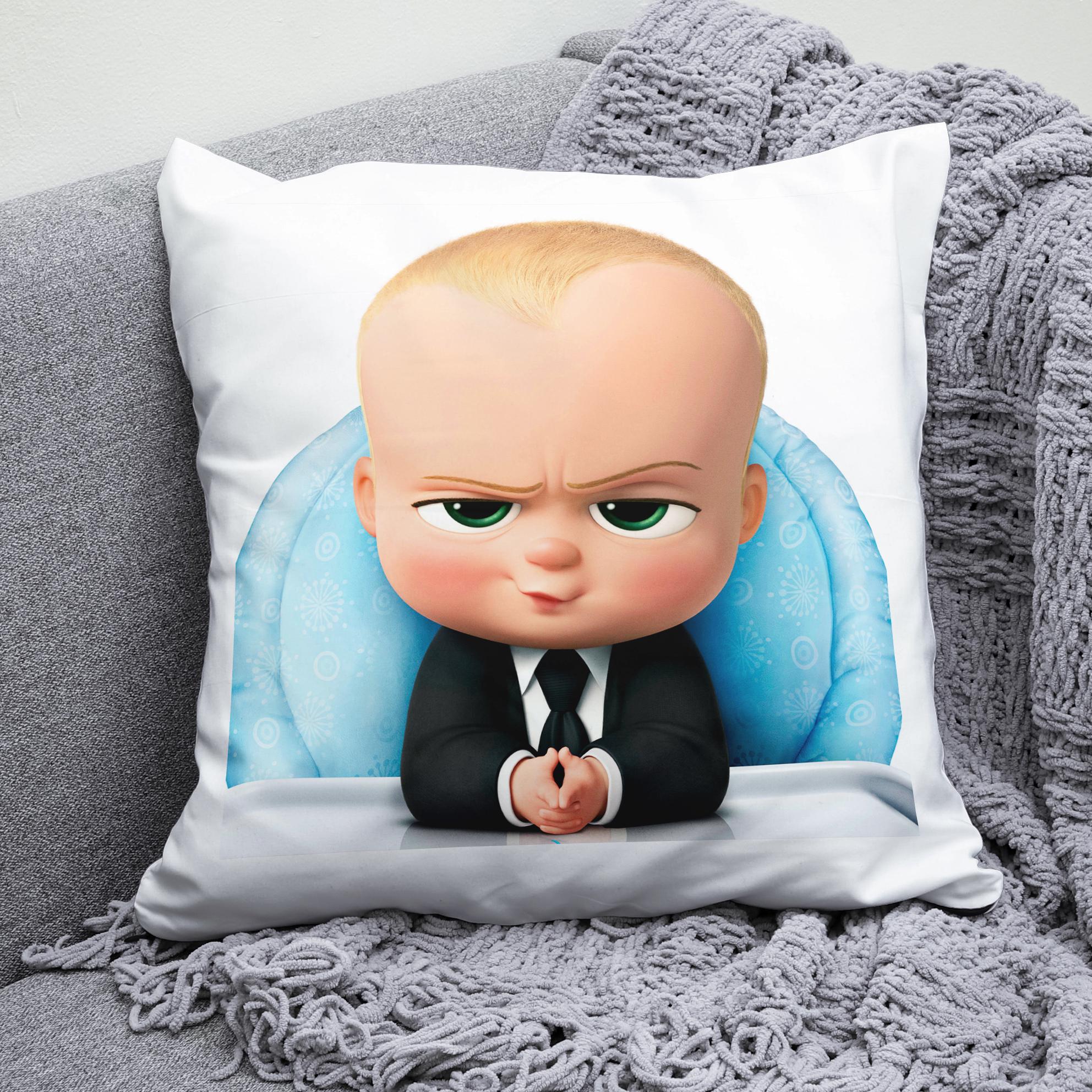 Плюшевая подушка квадрат с принтом The Boss Baby