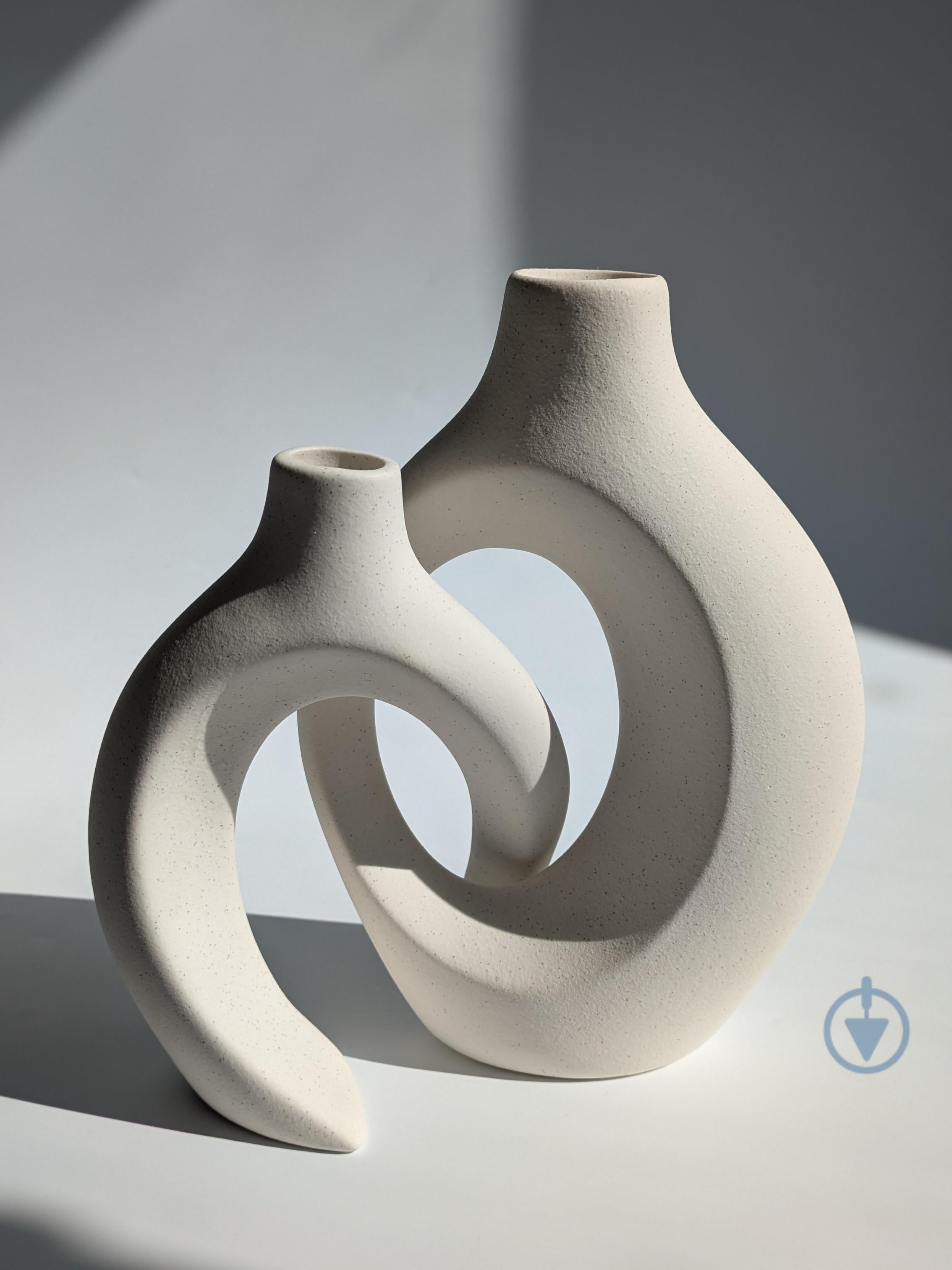 Набор из двух парных ваз Молочный (1813)