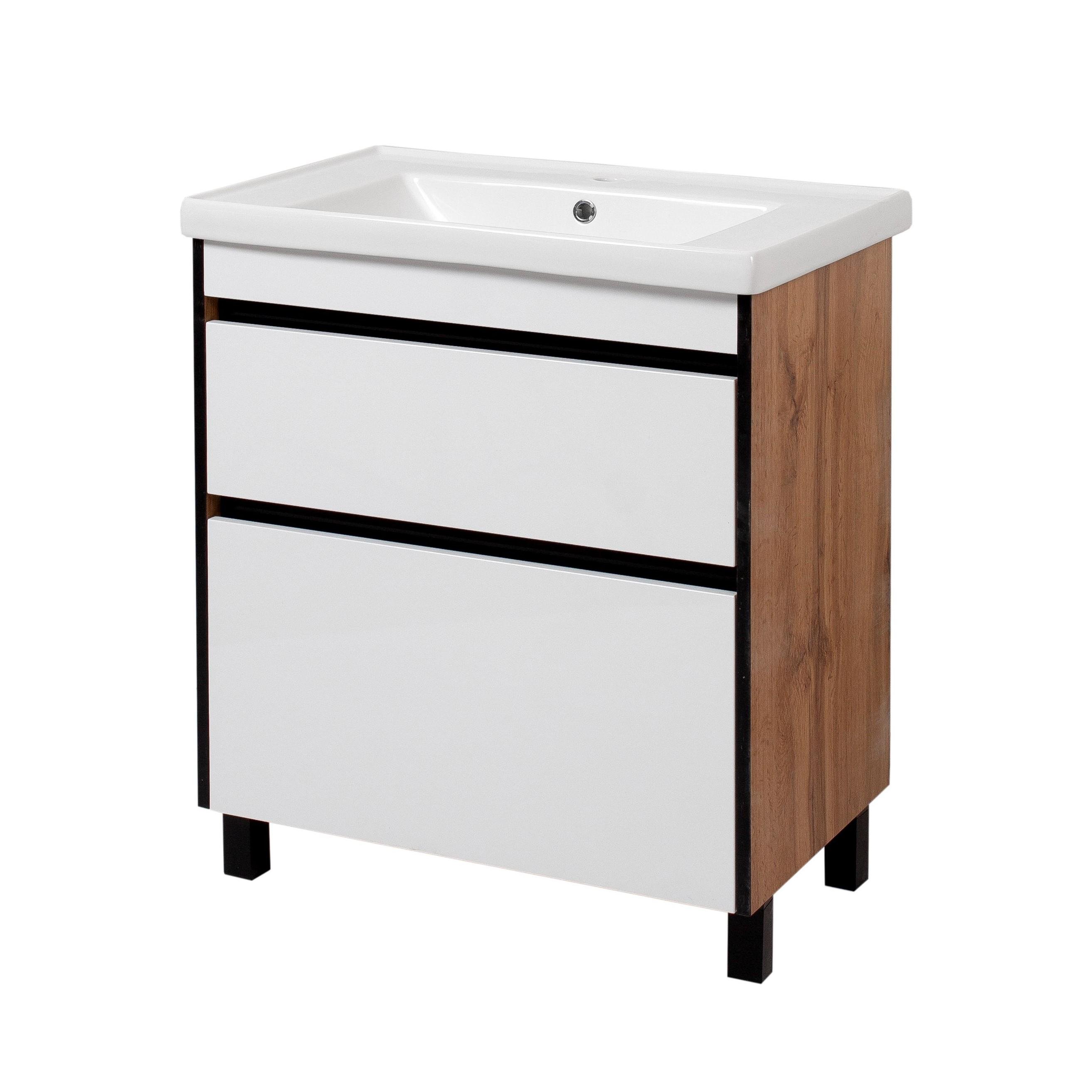 Тумба Юввис Сицилия напольная с умывальником Кантэ 60 см