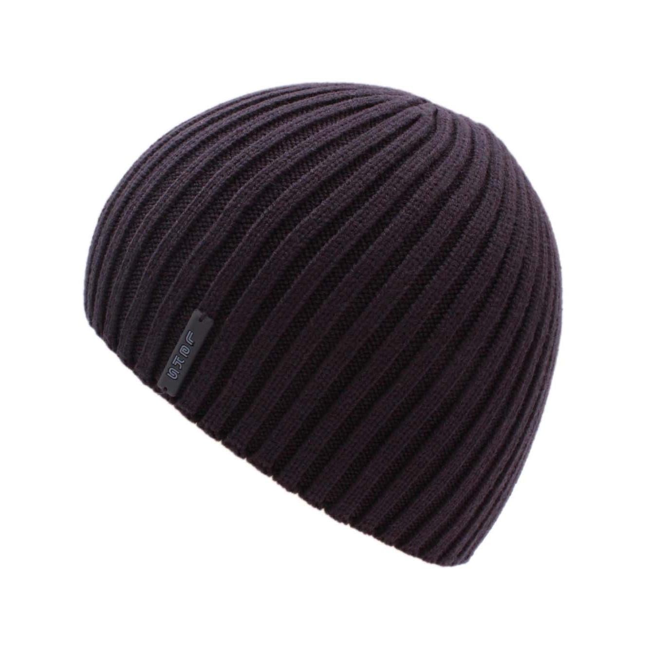 Шапка мужская одинарная шерстяная Leks ПАРИТЕТ без отворота зимняя One Size Антрацит (309991)