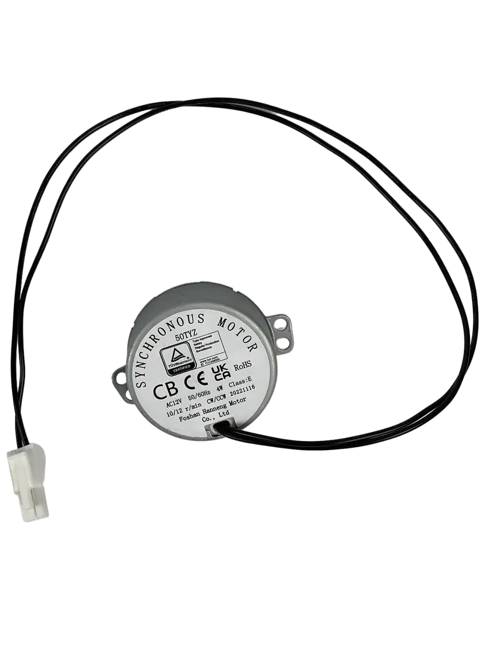 Мотор для інкубатора AC12V 50TYZ 10/12 r/min (11804)