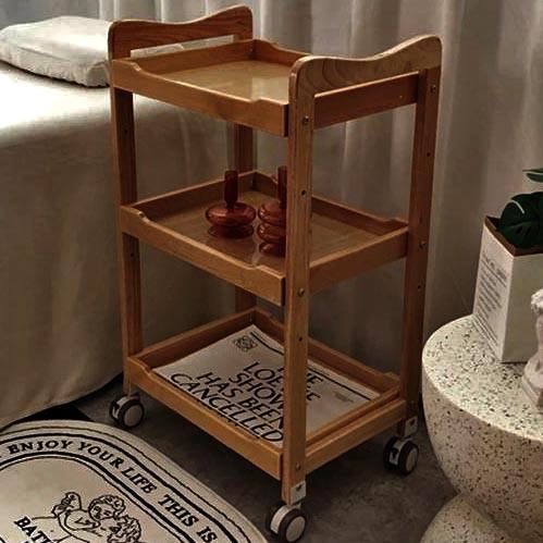 Столик сервірувальний з дерева Скаген Охра (ЭТК-000604)