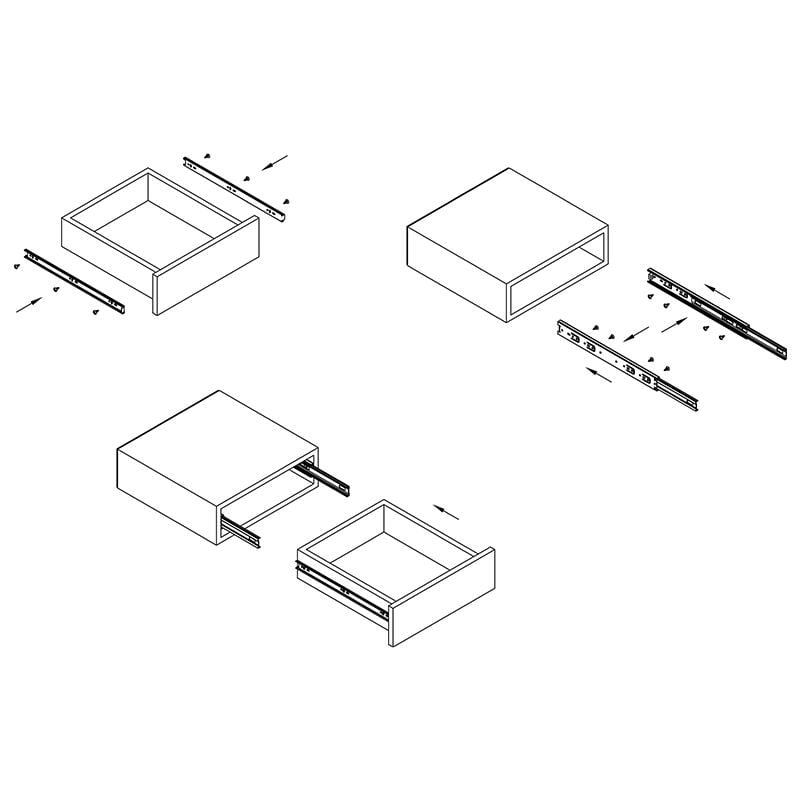 Направляющая шариковая Muller Стандарт S C 45 400 мм (96071) - фото 2