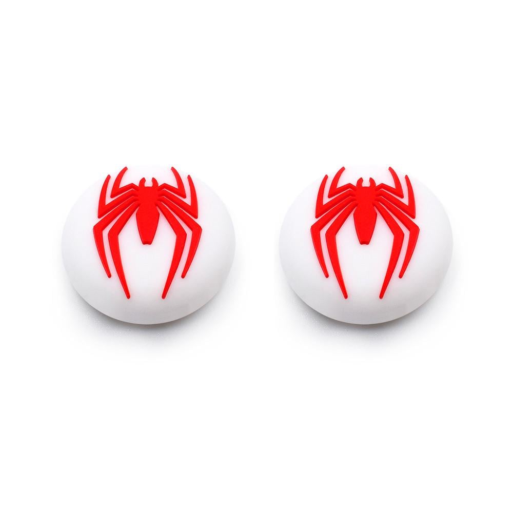 Накладки на стики SpiderMan для геймпада PS4/PS5/Xbox White/Red (2616434192)