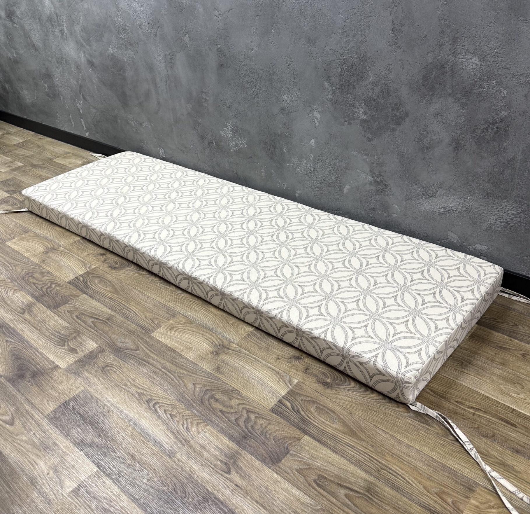 Матрас Comfort Home Ornament на подоконники/каркасы/поддоны/садовую мебель панама 120х40х8 см