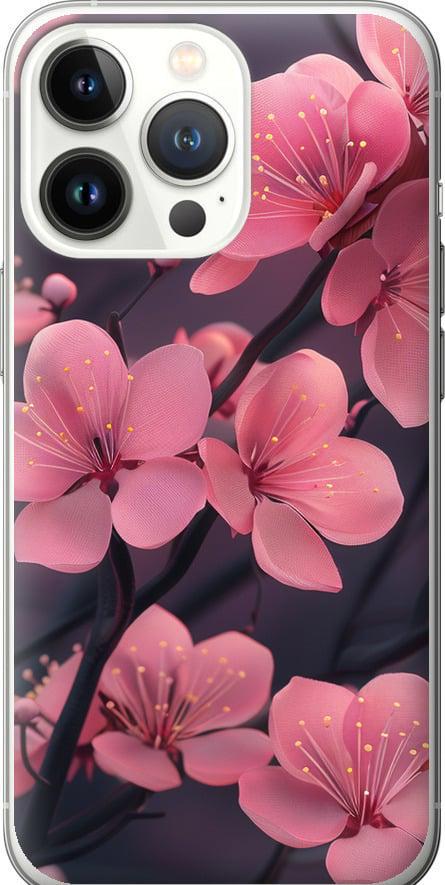 Чехол на iPhone 13 Pro Пурпурная сакура (6075t-2372-42517) Чехол на iPhone 13 Pro Пурпурная сакура (6075t-2372-42517)