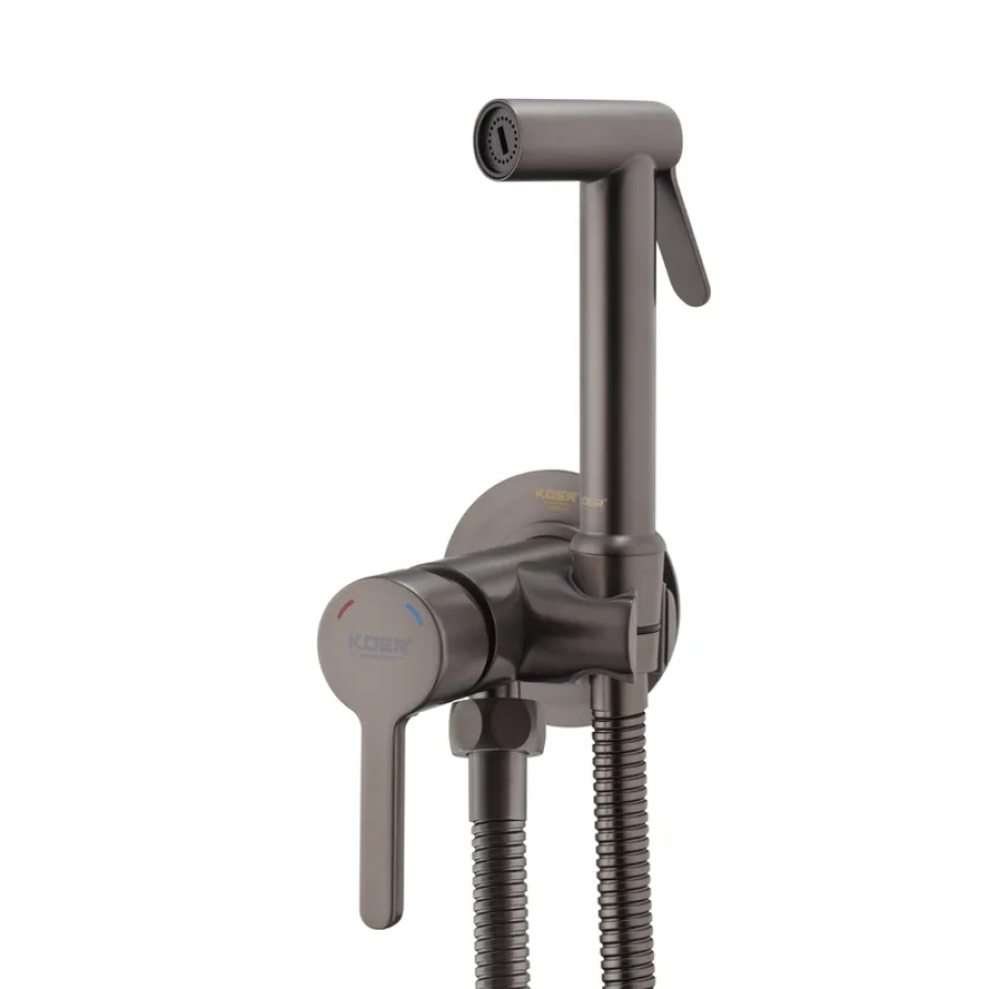 Змішувач для гігієнічного душу KOER KB-23029-07 Graphite(KR5499)