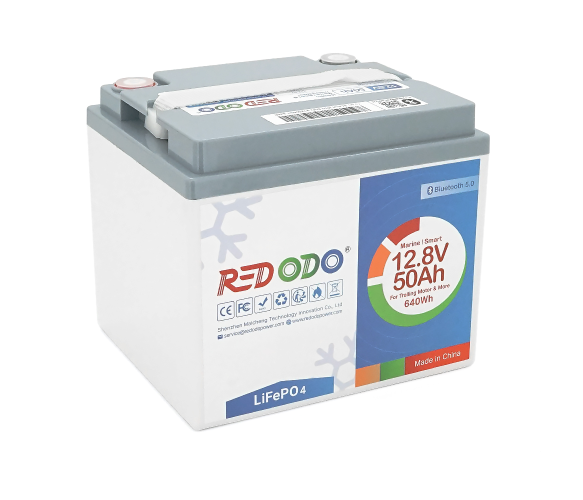 Батарея акумуляторна Redodo TM-BT 12,8 V/50 Ah/640 Wh BMS 50A Bluetooth