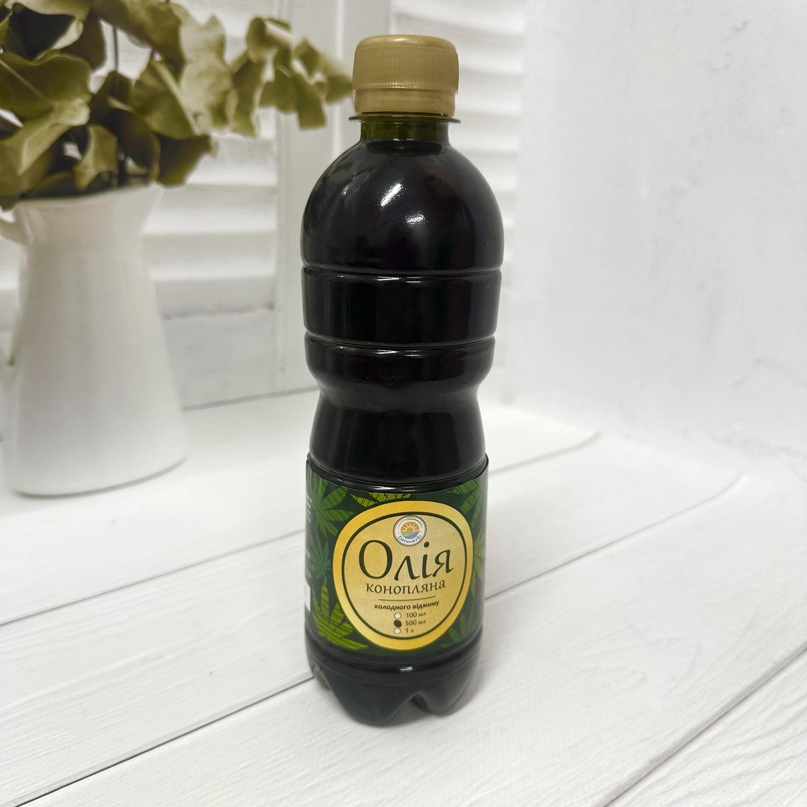 Масло конопляное холодного отжима Десналенд ПЕТ 500 мл (10403)