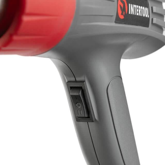Фен технiчний Intertool 2000 Вт 2 режими 400-600 °С 300-500 л/хв (DT-2416) - фото 5 Фен технiчний Intertool 2000 Вт 2 режими 400-600 °С 300-500 л/хв (DT-2416) - фото 5