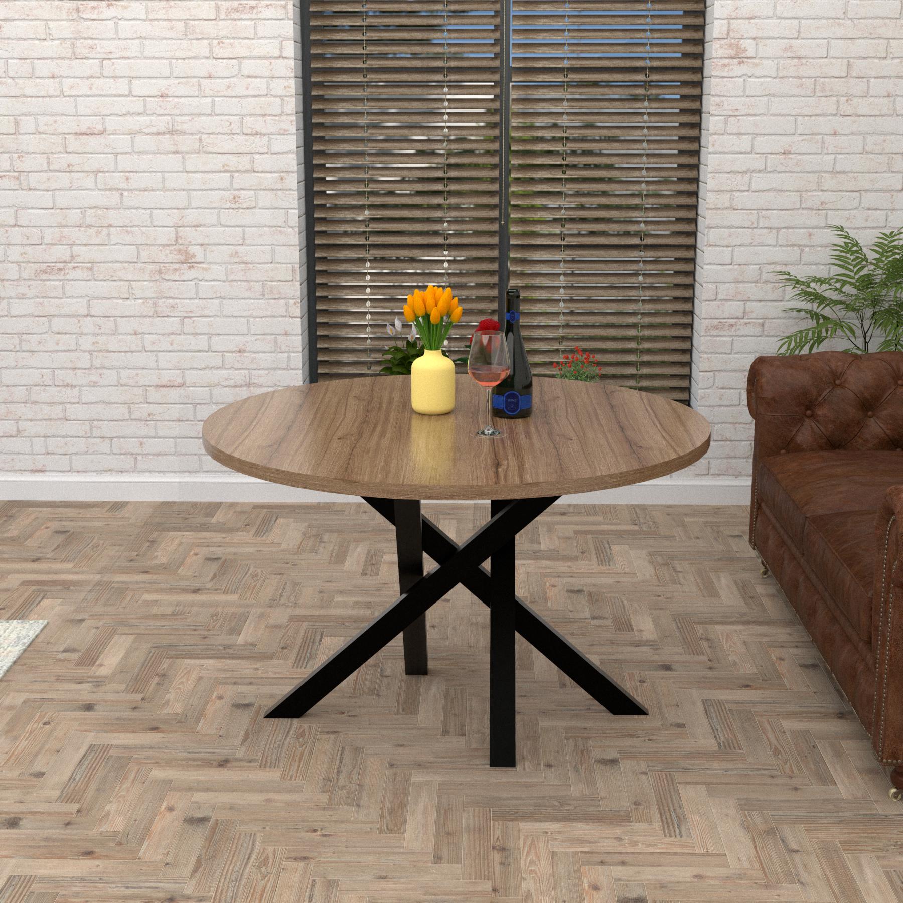 Обеденный стол EcoLoft Лофт Элизиум DSP-1143 Коричневый (23506196)