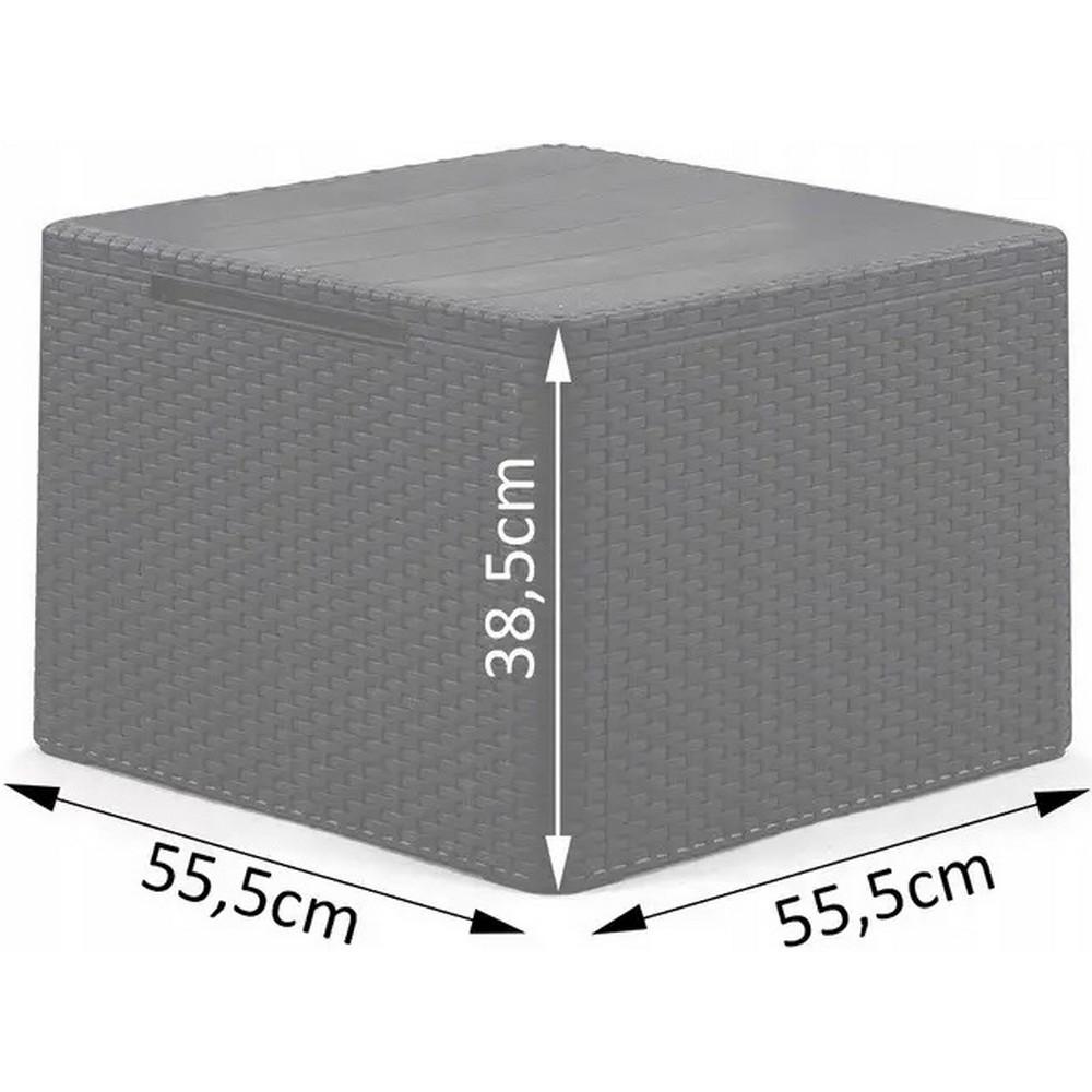 Стол-ящик Keter Claire storage table Графитовый (253410) - фото 5 Стол-ящик Keter Claire storage table Графитовый (253410) - фото 5