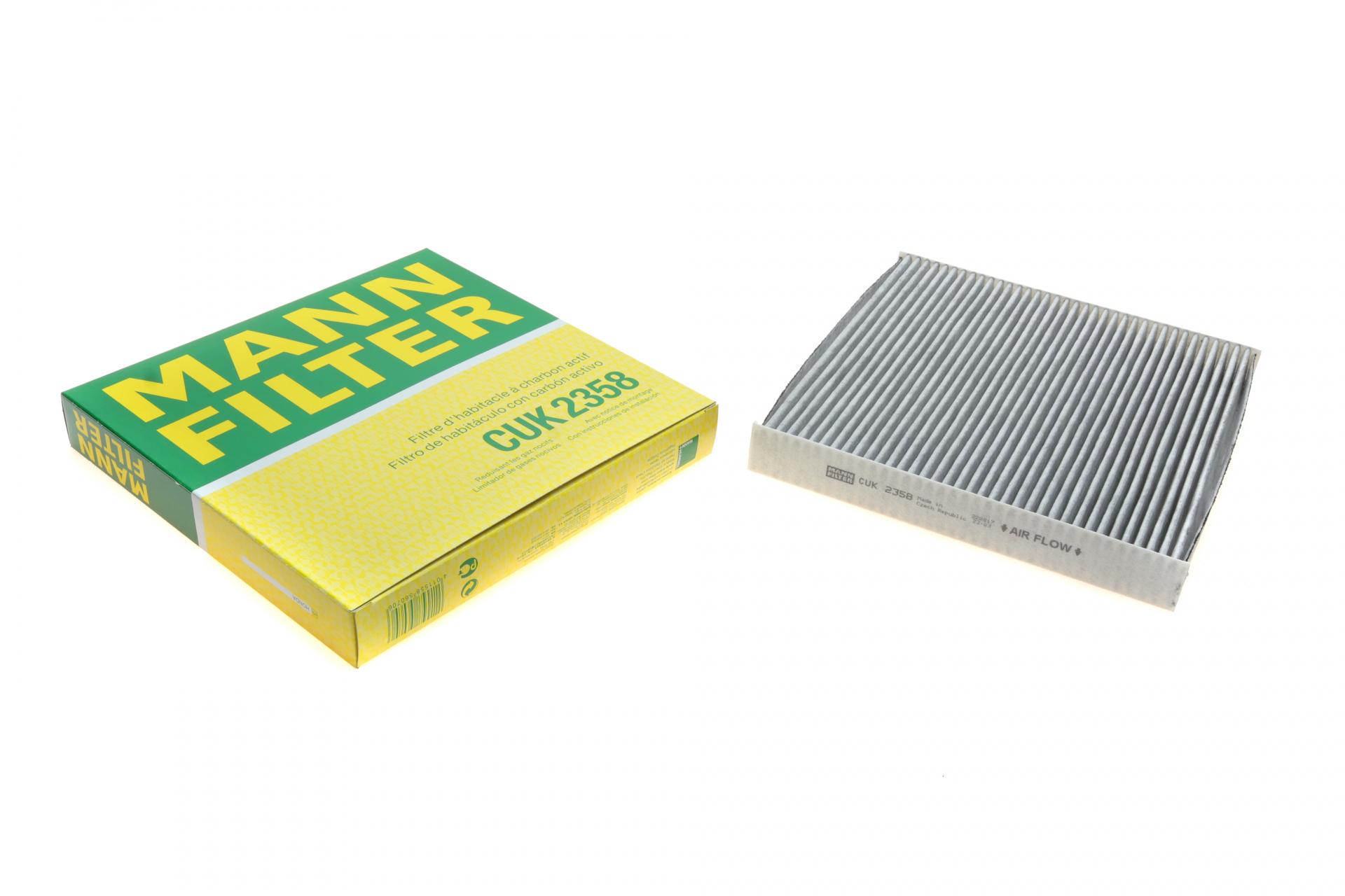 Фильтр салона Mann-Filter для Honda Accord 03-/CR-V/Civic 06-/Haval H2/H6 13-/Great Wall H6 11- угольный (CUK 2358)