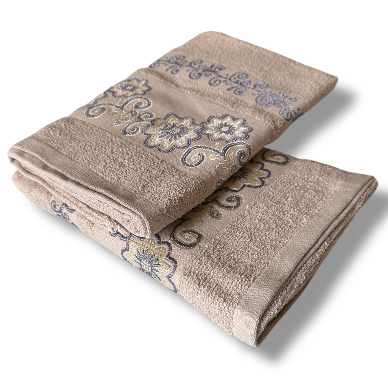 Полотенце махровое Malloory Home 70x140 см Бежевый (95-385-2) - фото 2