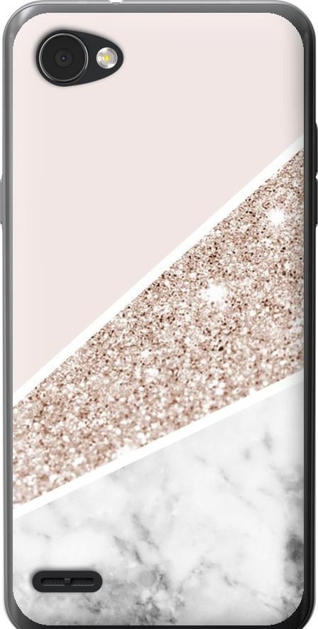 Чехол на LG Q6 Пастельный мрамор (4342u-1094-42517)