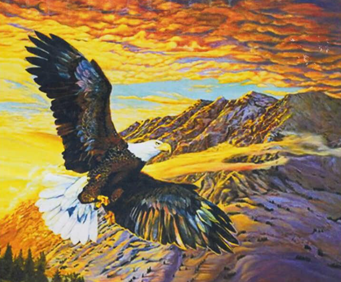 Картина за номерами TK Group 30234 30 Вільний орел 40х30 см (110708)
