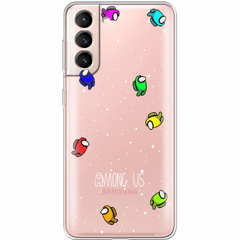 Чехол BoxFace Samsung G991 Galaxy S21 Among Us Invisible Прозрачный силикон (41709-bk76-41709)