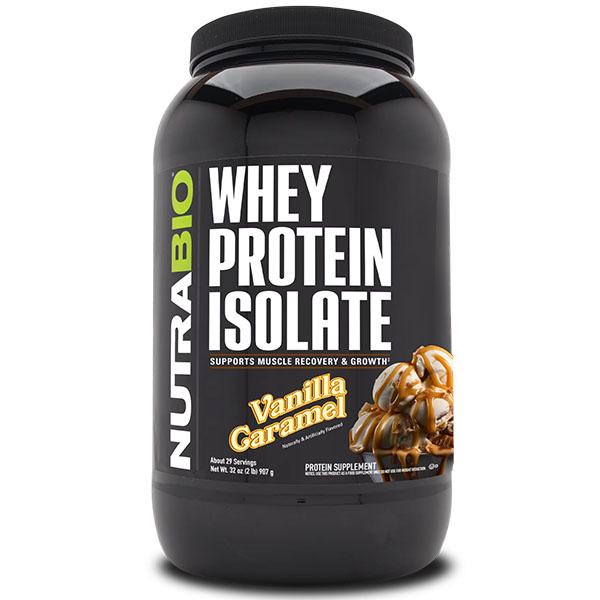 Протеин NutraBio Whey Protein Isolate 907 г 29 порций Vanilla Caramel (000027251)