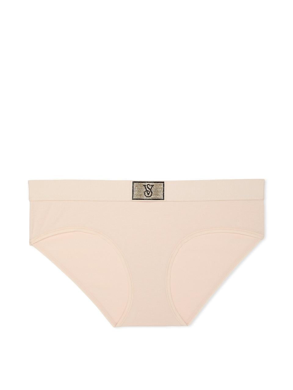 Трусики женские Victoria's Secret хипстеры Logo Shine Patch XS Бежевый (2516996987)