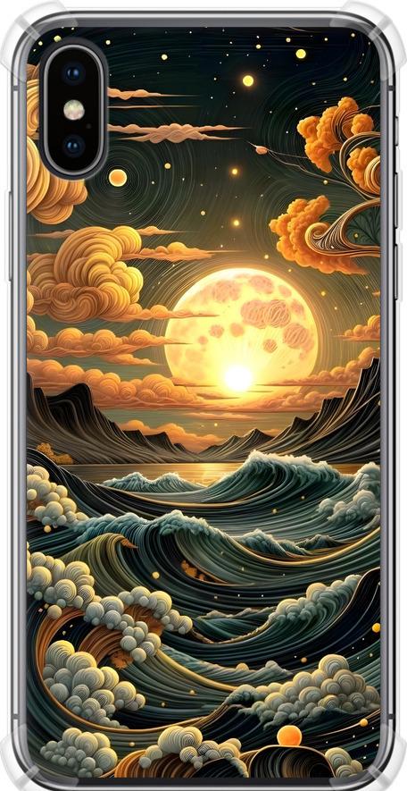 Чехол на iPhone XS Арт волны (6332sp-1583-42517)