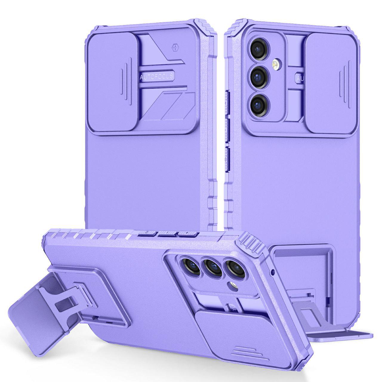 Чехол Kickstand с защитой камеры для Samsung Galaxy A34 Фиолетовый (697102_9)