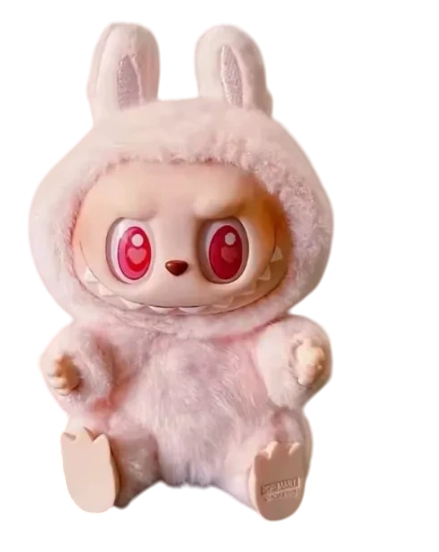 Игрушка-сюрприз брелок Labubu Pop Mart 15 см Розовый