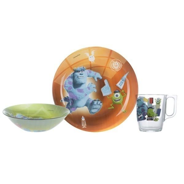 Столовый сервиз Luminarc Disney Monsters 3 пр. (P9261)