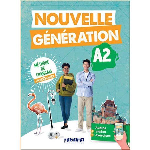 Учебник и рабочая тетрадь Nouvelle Génération A2 Livre plus Cahier avec didierfle.app