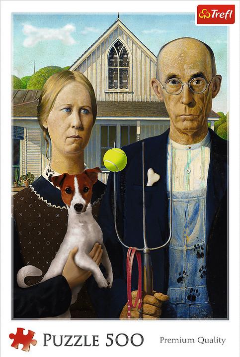 Пазл Trefl Американская готика 500 эл. - фото 3