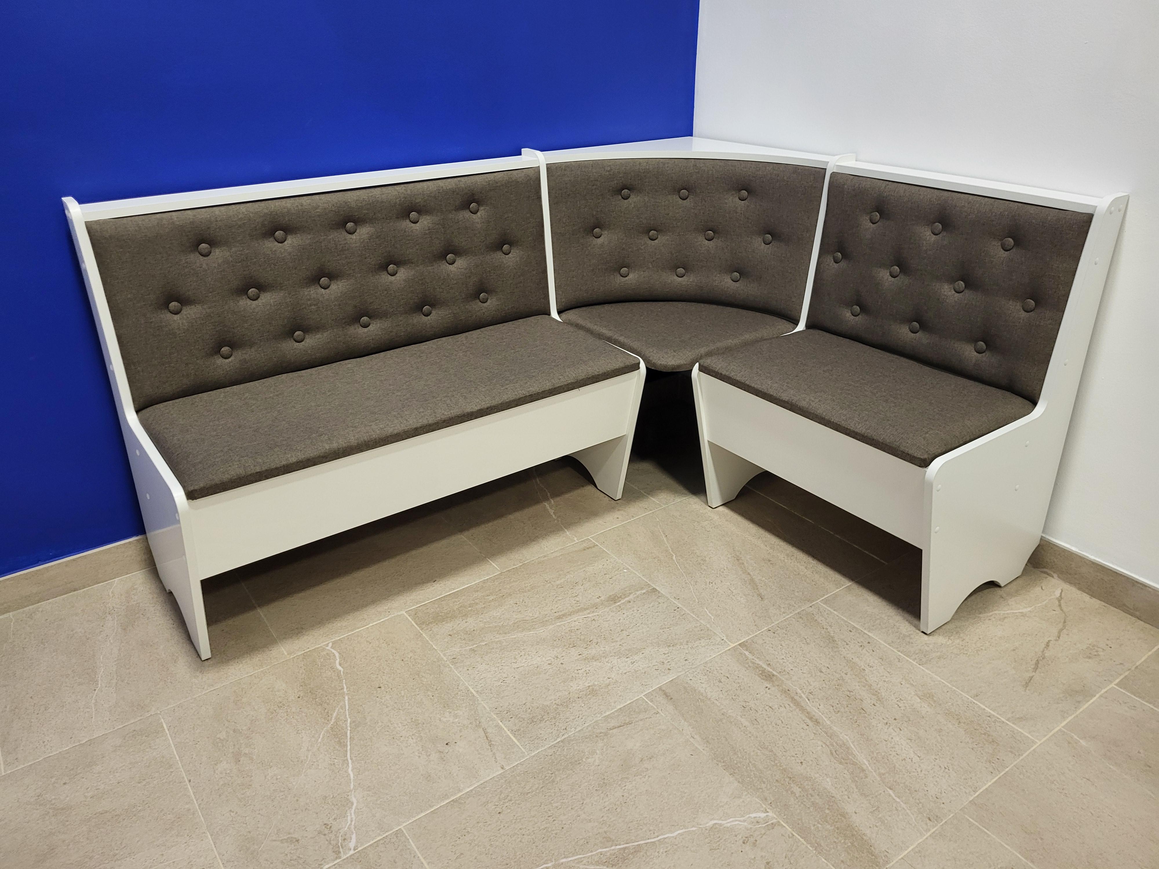 Кухонный уголок Семейный 113,5х153,5 см Белый/Дорандо (K-B-D)