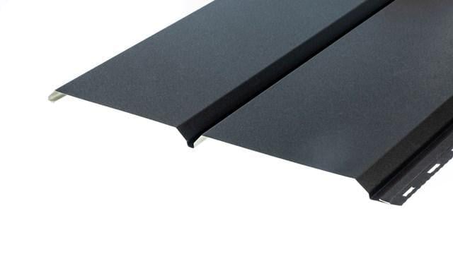 Сайдинг металлический 370х3000 мм под доску матовый RAL 9005 Черный (me-30455/7)